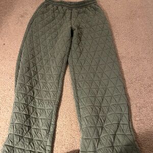Quilted  Bottoms in Forest Green